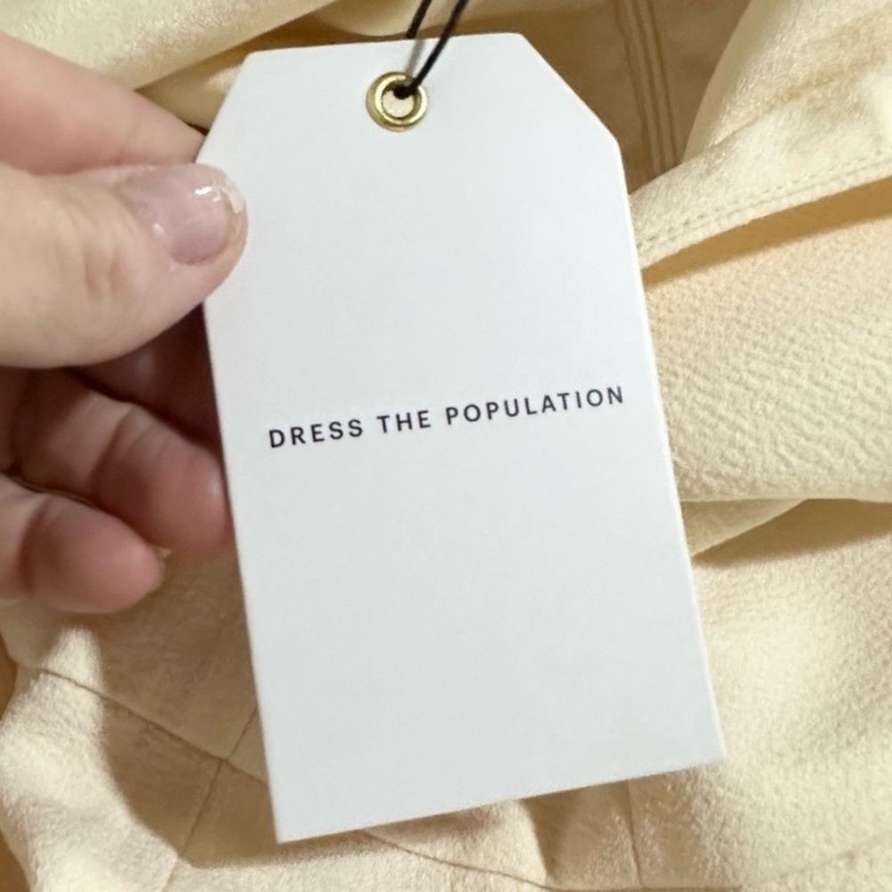 DRESS the Population Pantsuit Cream Size XS - Picture 7 of 8